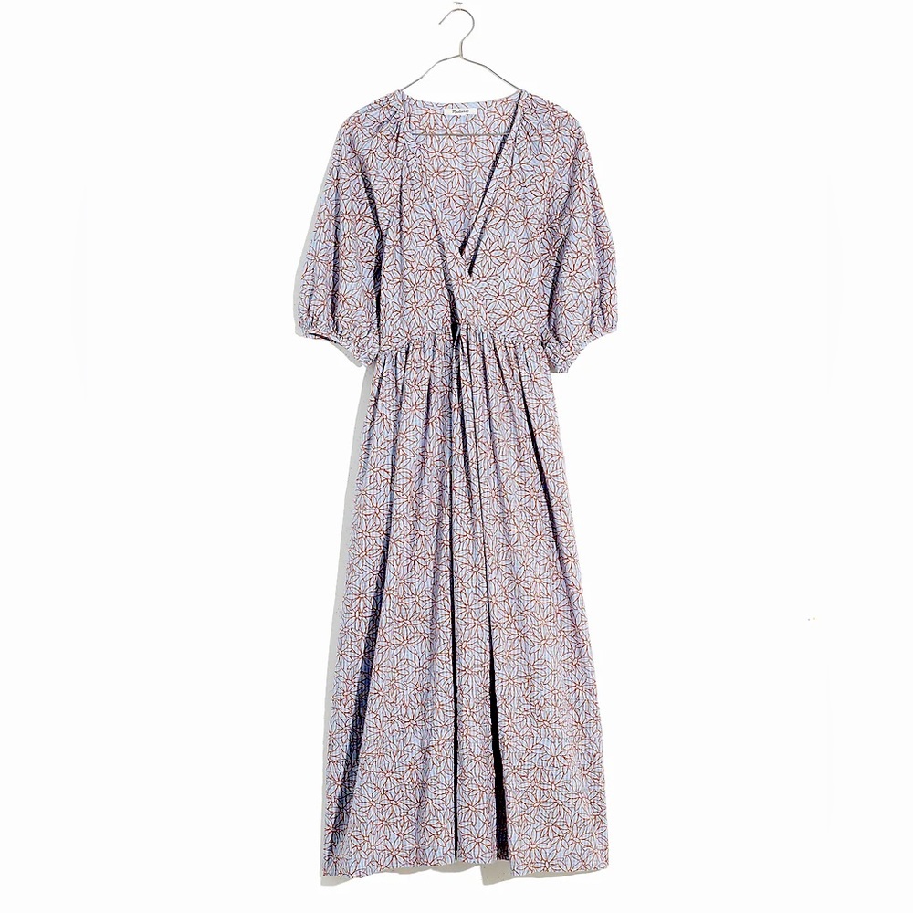 Madewell women’s Marianna blue floral dress